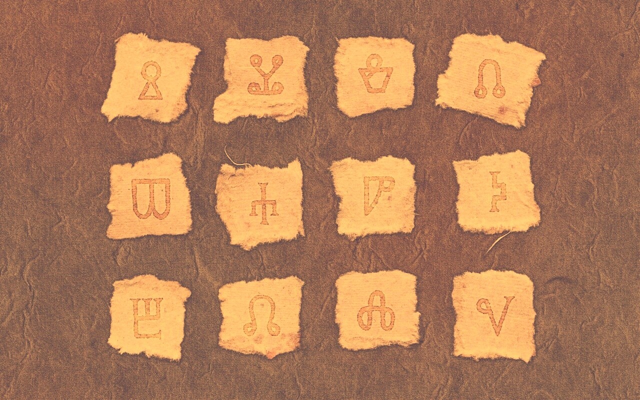 Бумажные символы обои