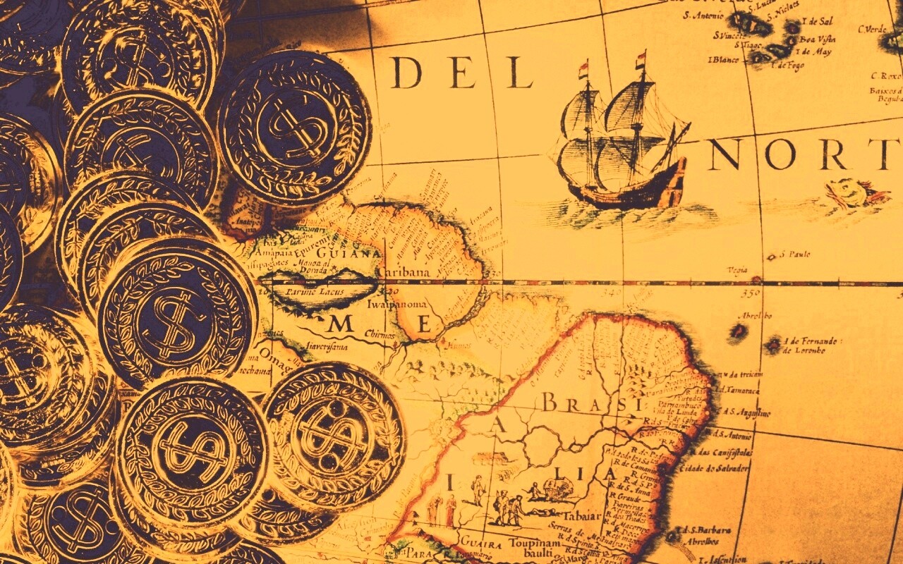 Деньги и карта сокровищ обои