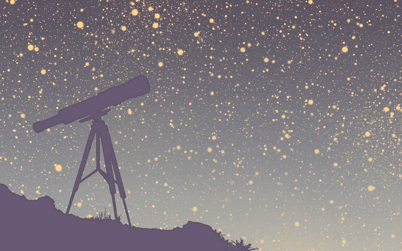 Посмотри в звёздное небо обои