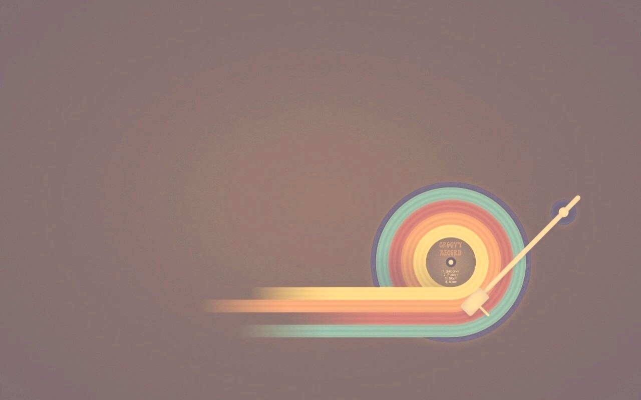 Пластинка в стиле минимализма обои