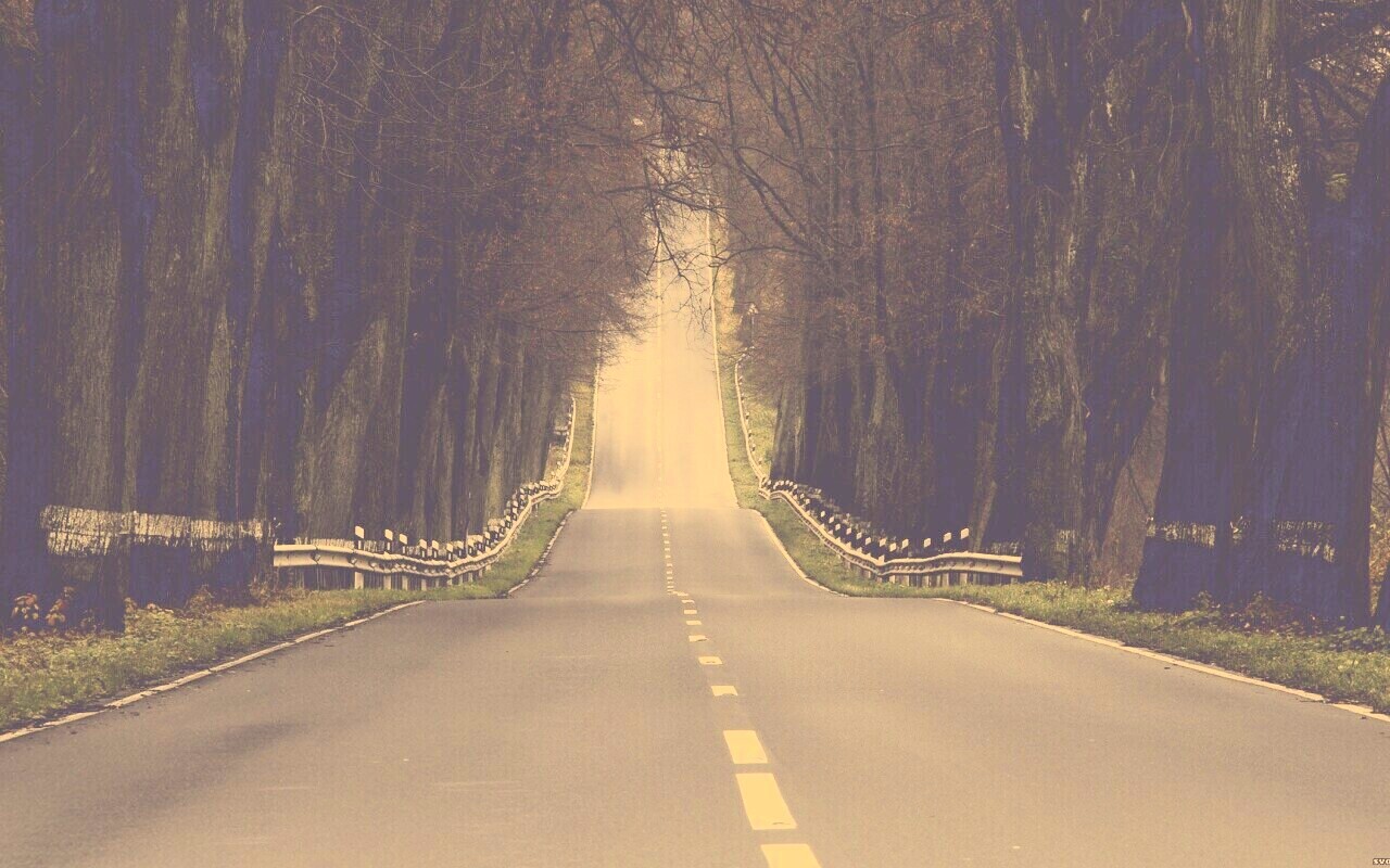 Дорога уходит ввысь обои