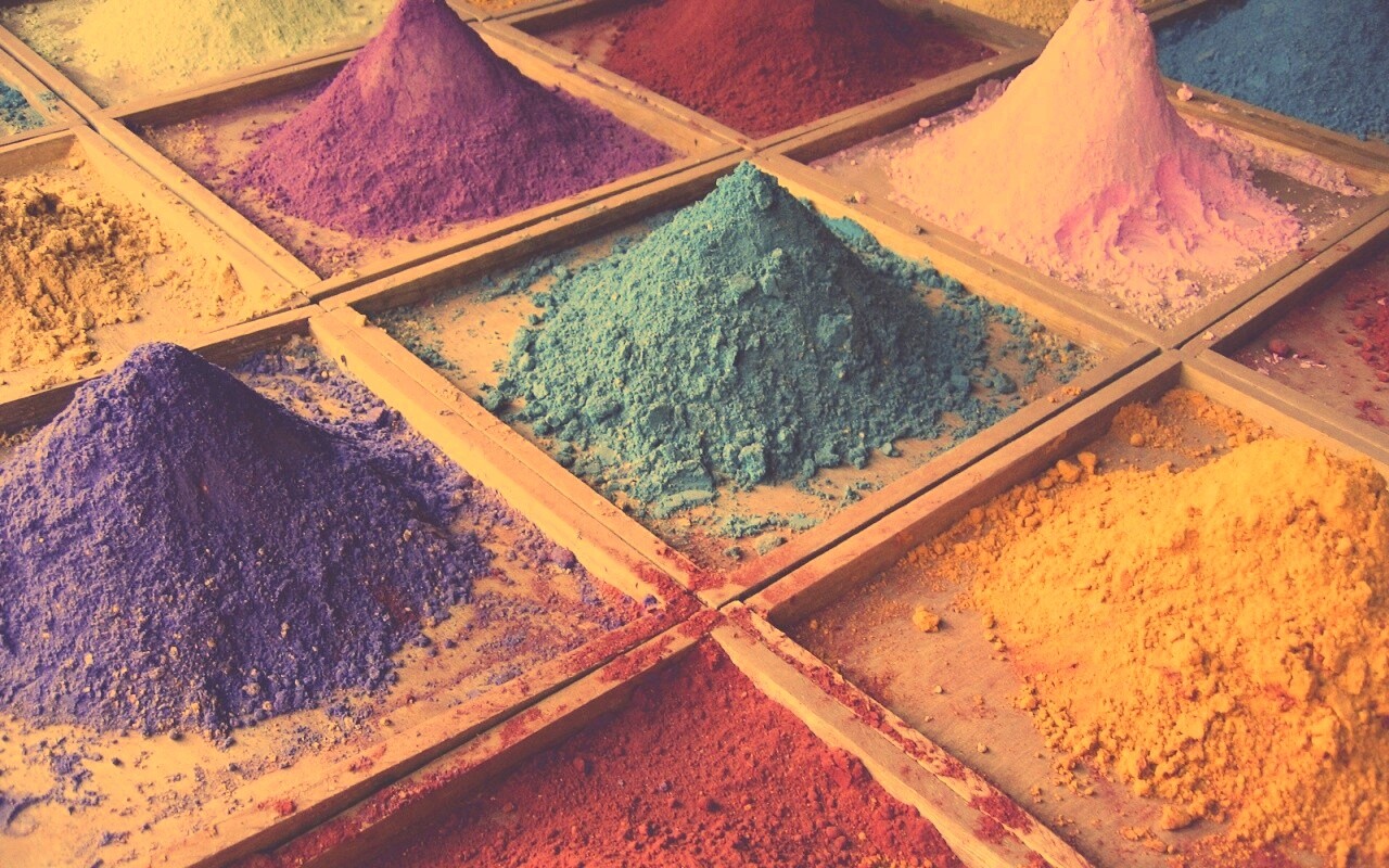 Цветной песко обои