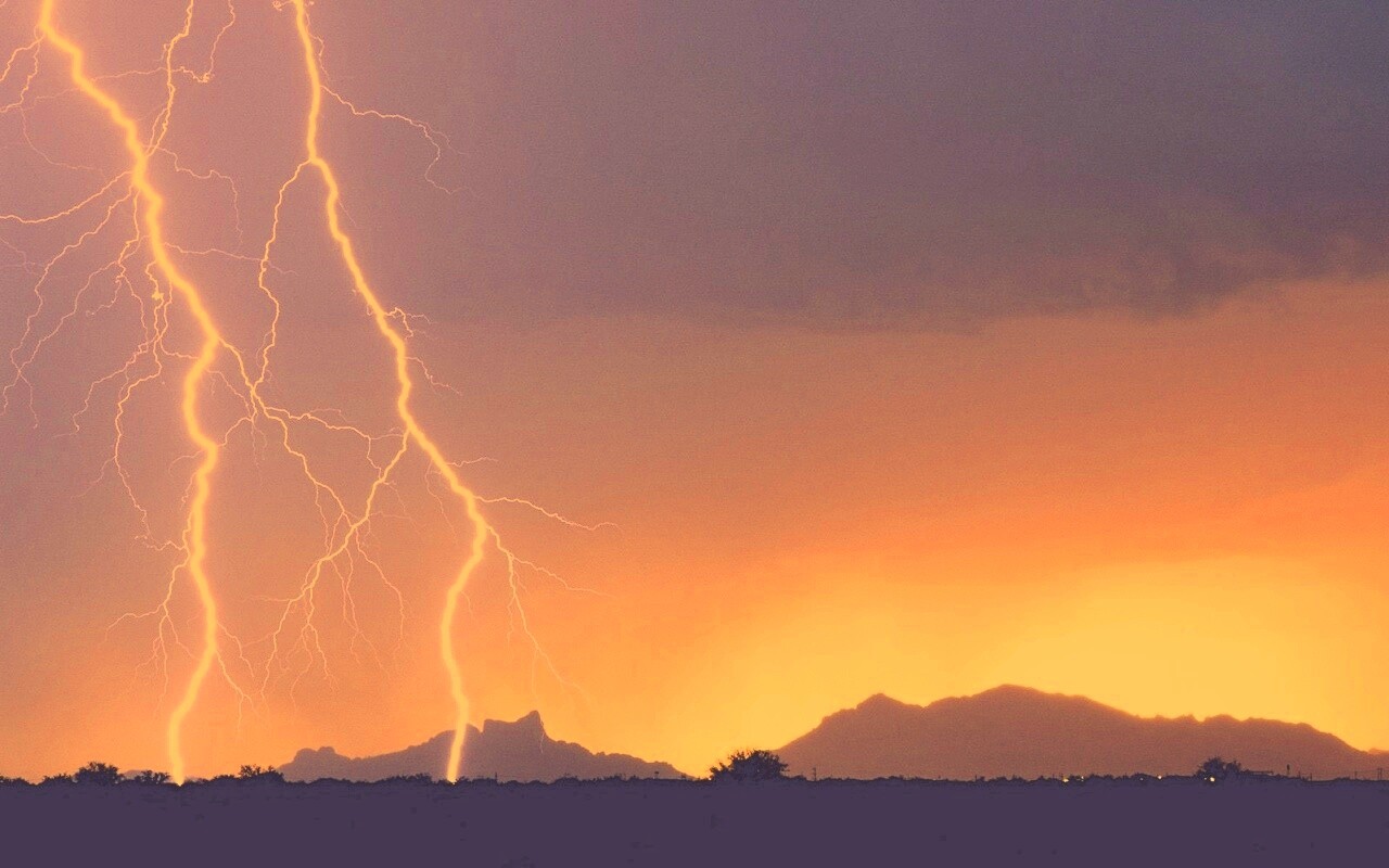 Двойная молния обои