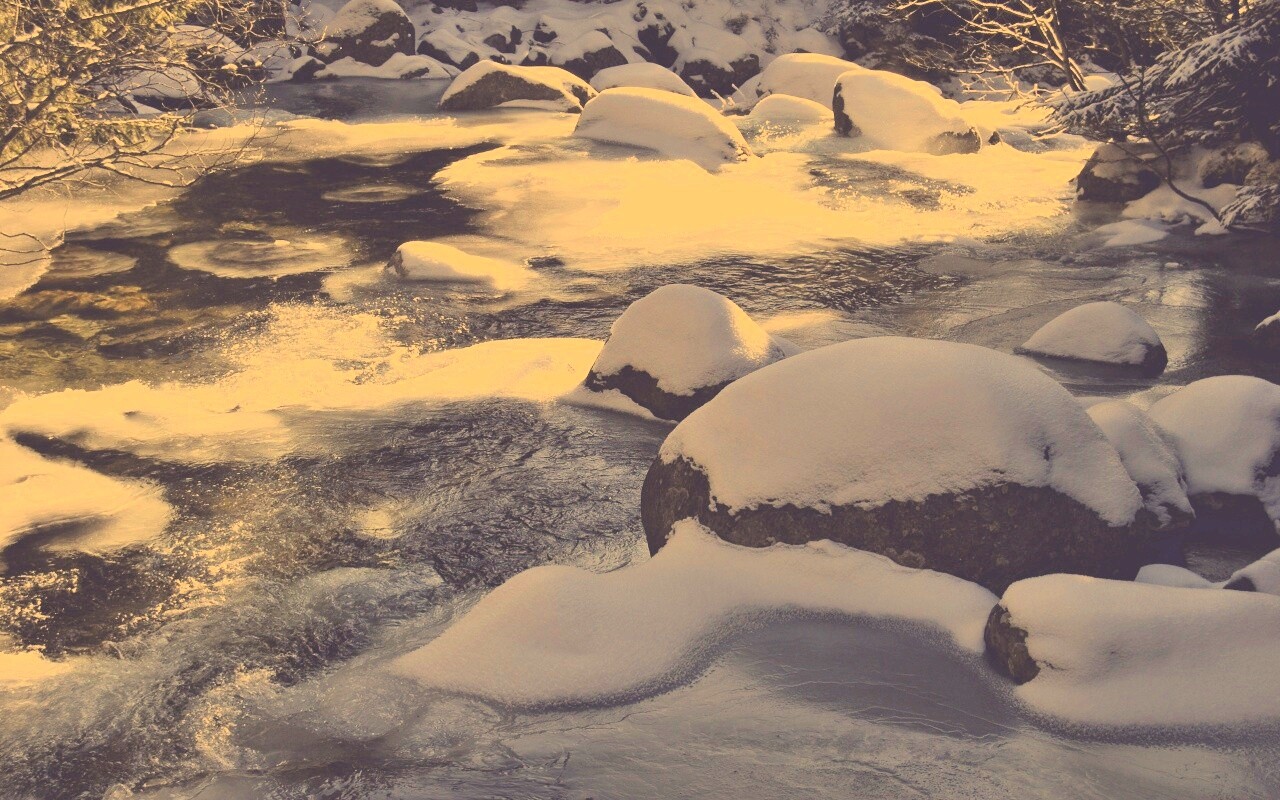 Замёрзжая речка обои