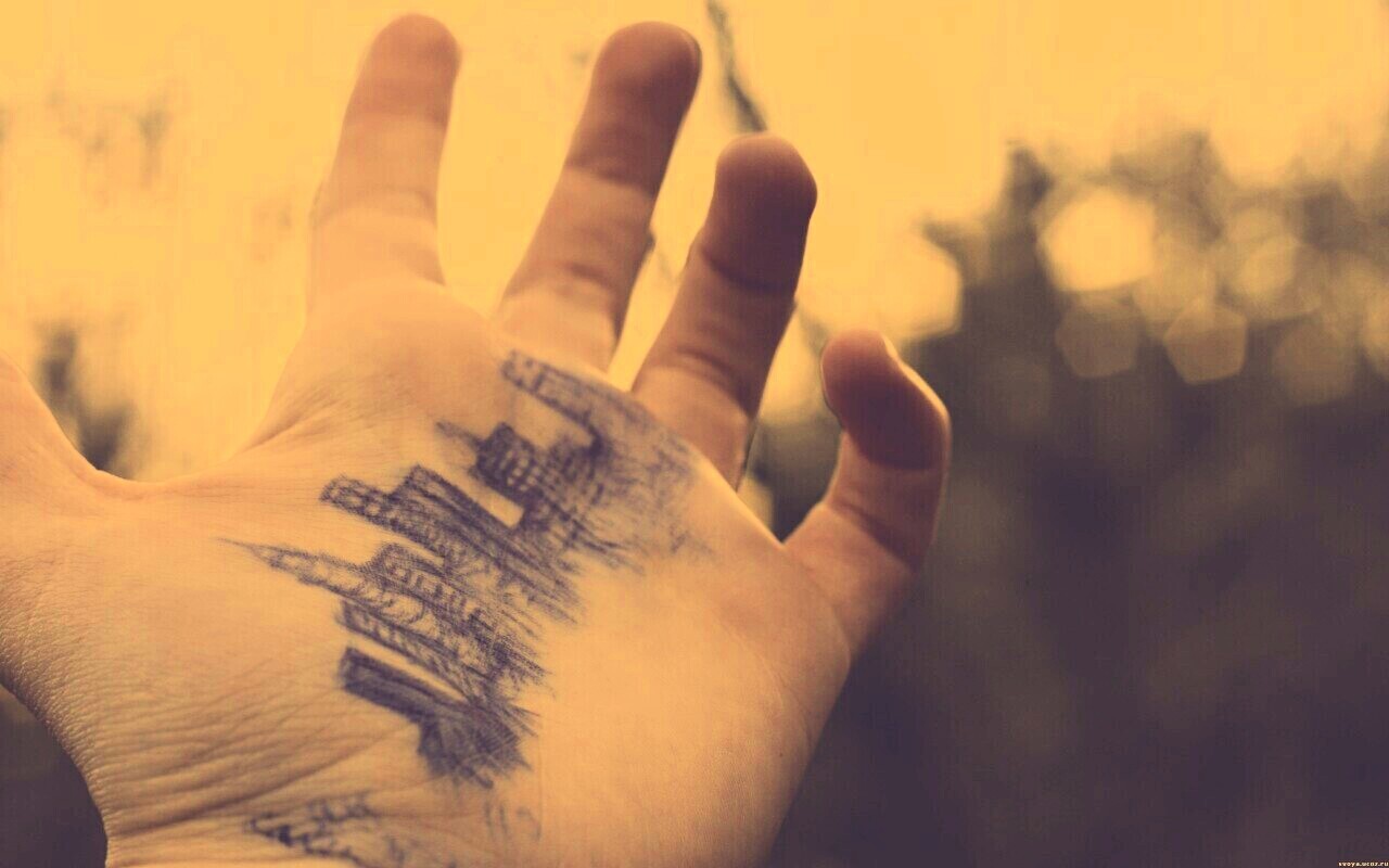 Город на ладони обои