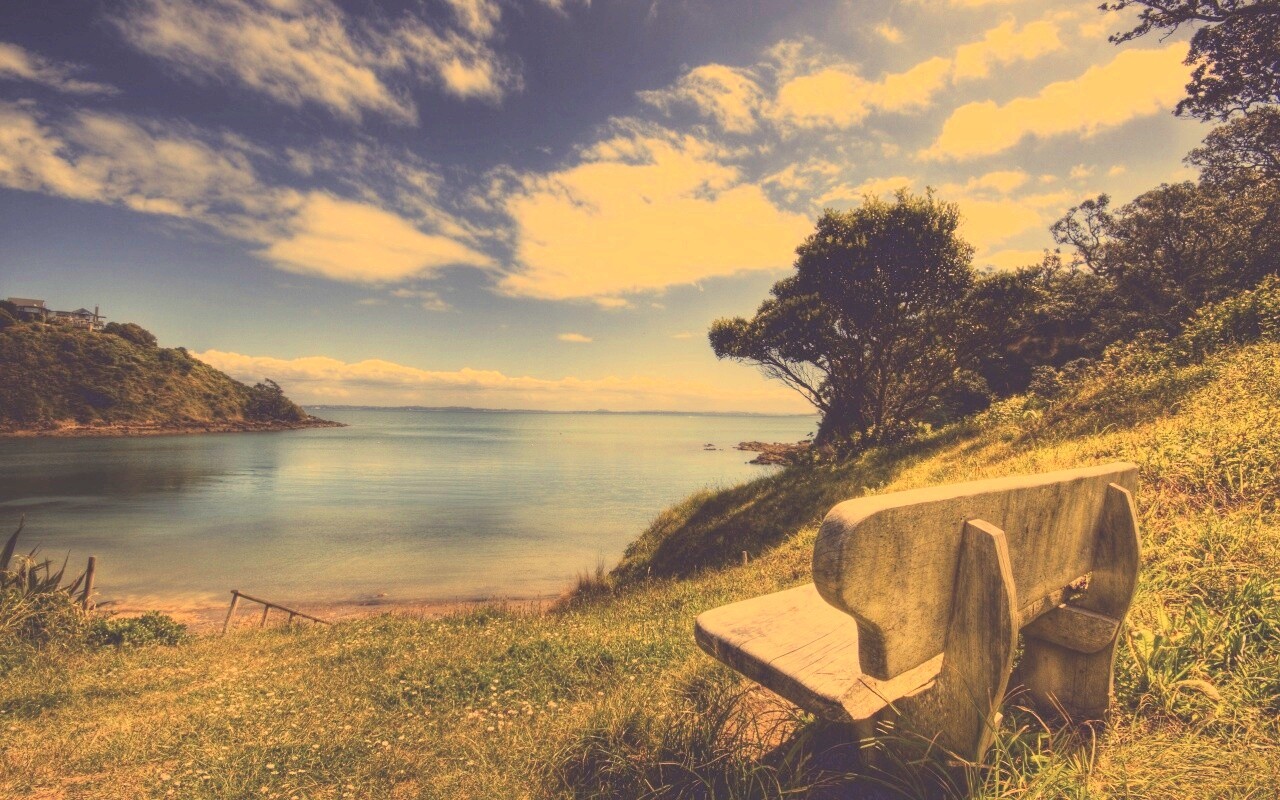 С видом на море обои