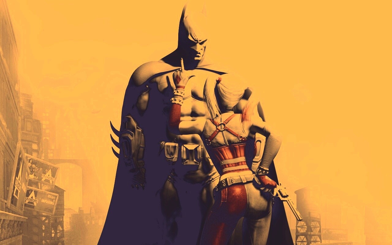 Бэтман и Харли Куин обои