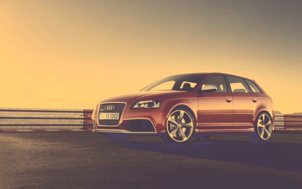 Фотосессия Audi RS3 на треке обои