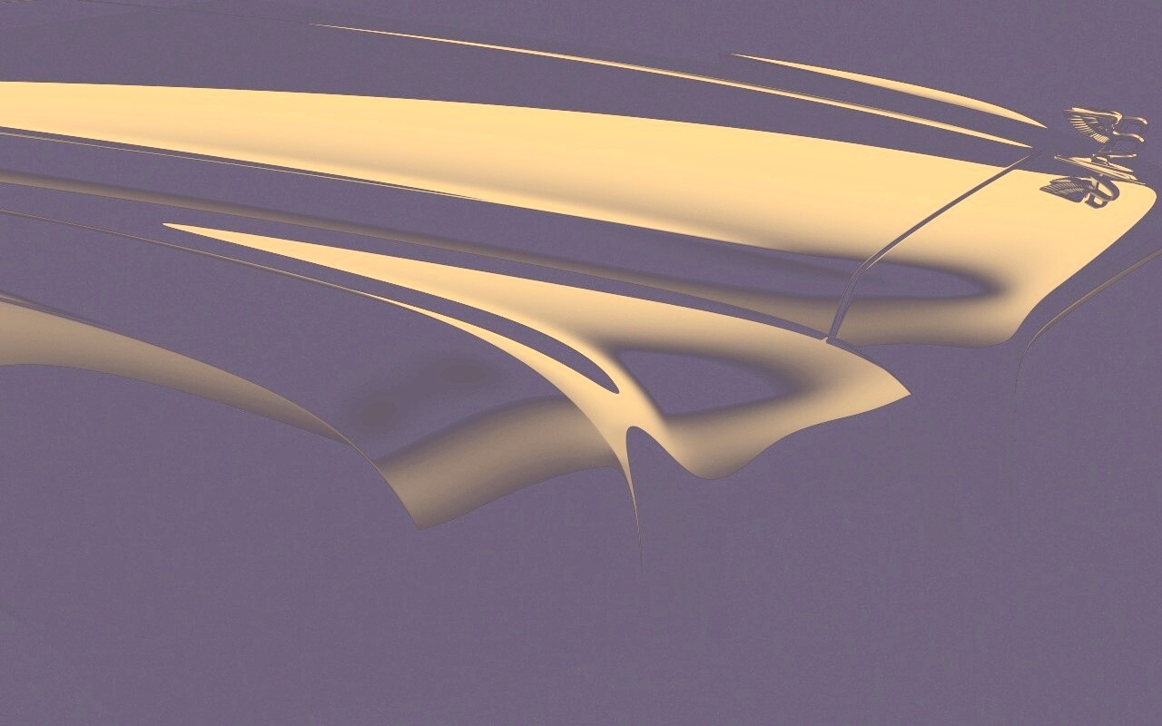 Капот чёрного авто обои