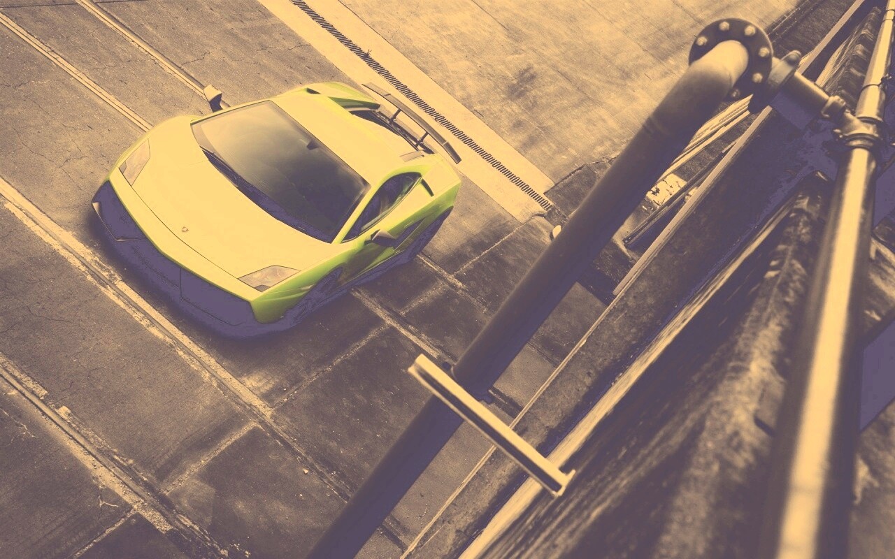 Зелёный Ламбо обои