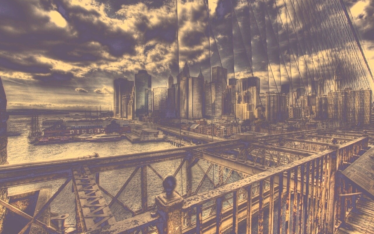 Вид с моста обои