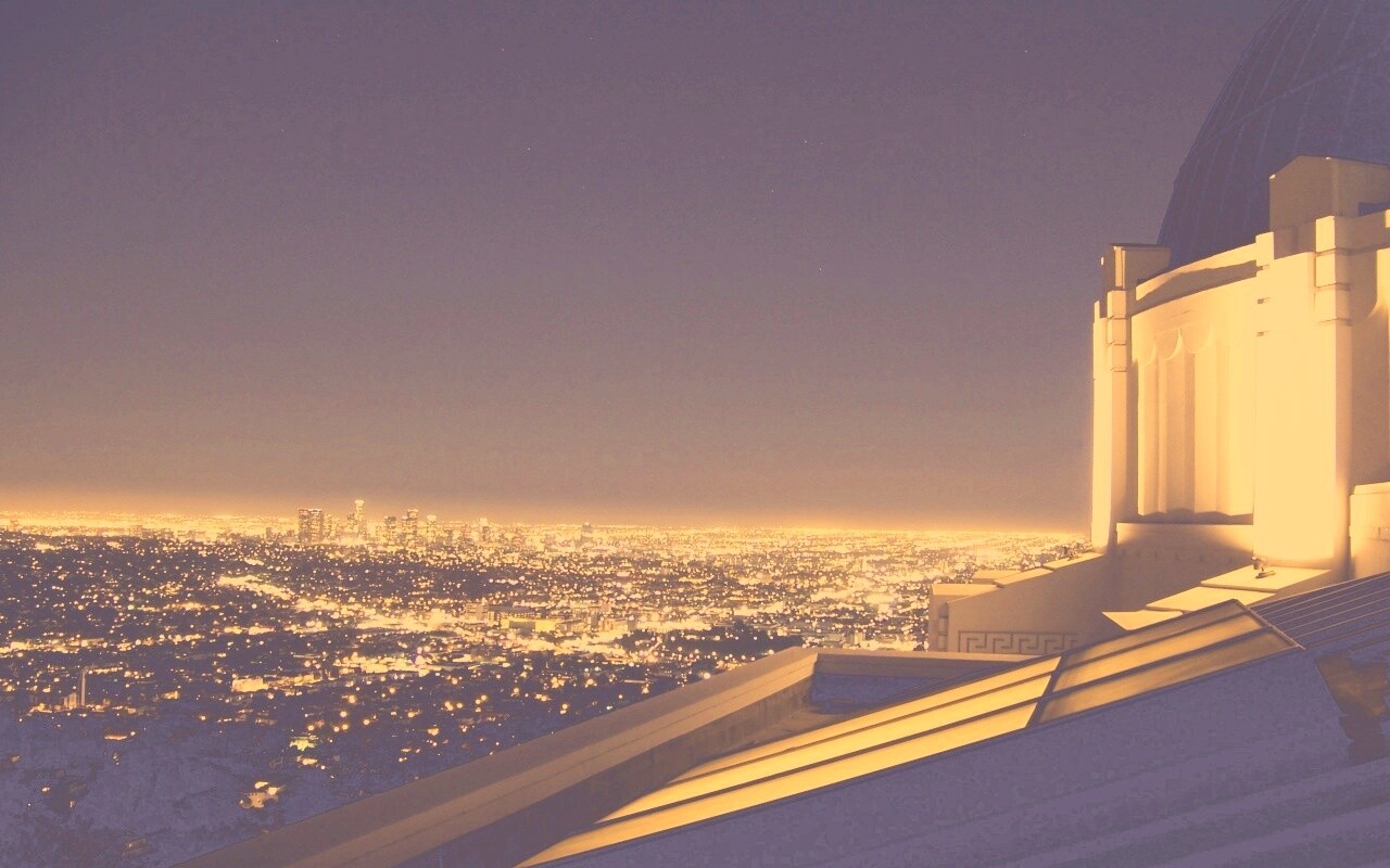 Вид на город обои