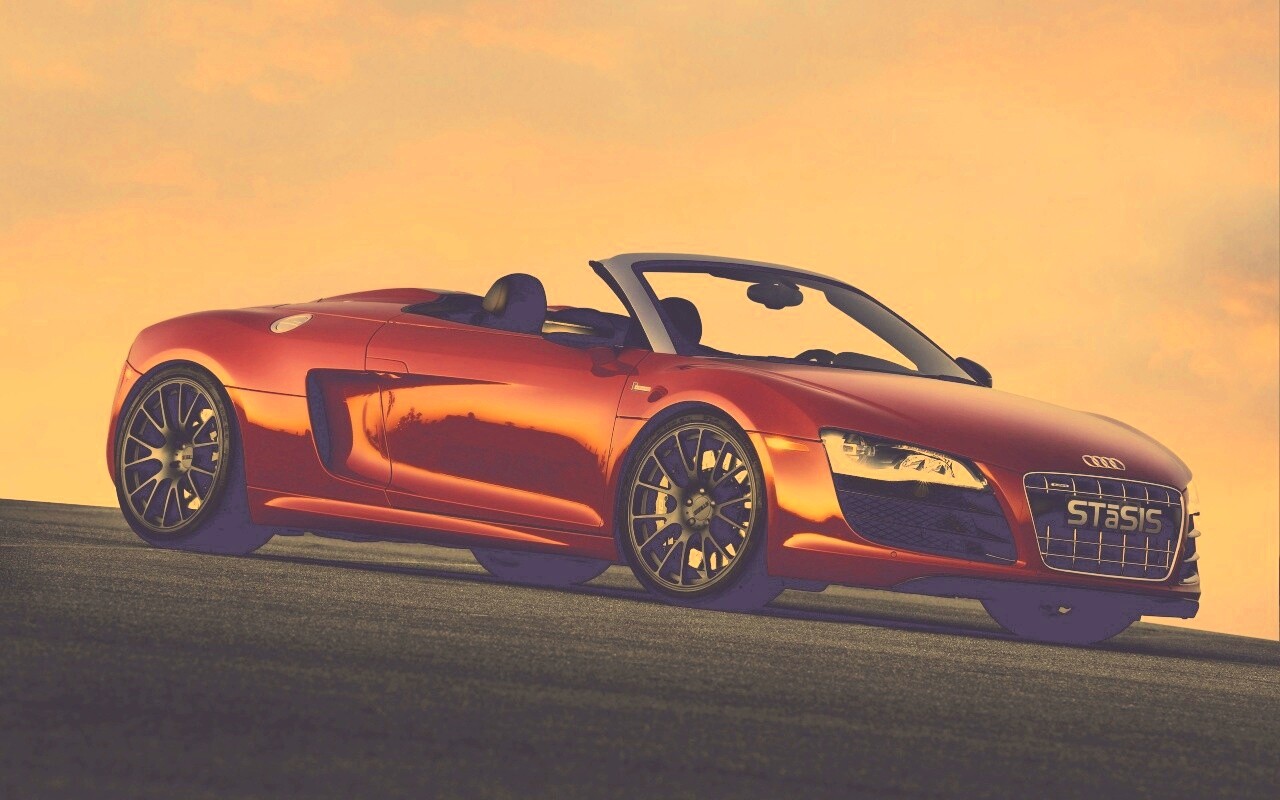 Красная Audi обои