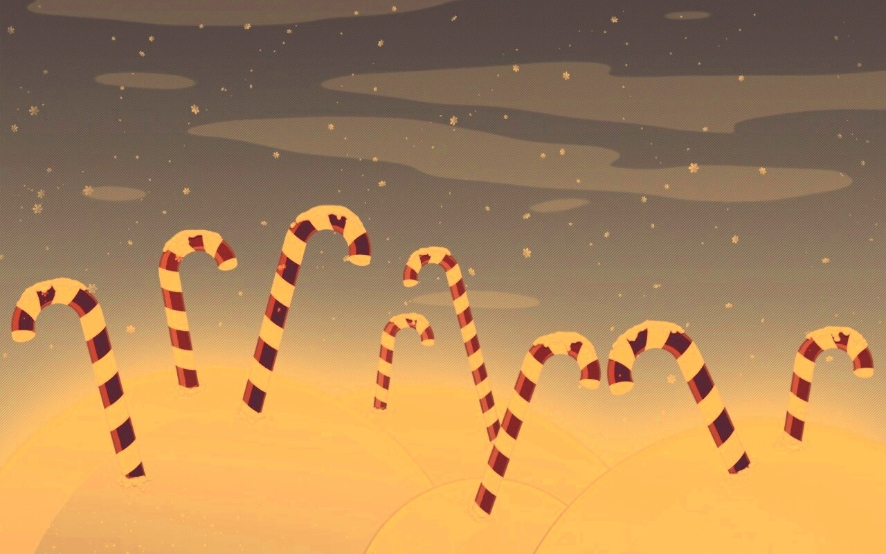 Леденцы в сугробах обои