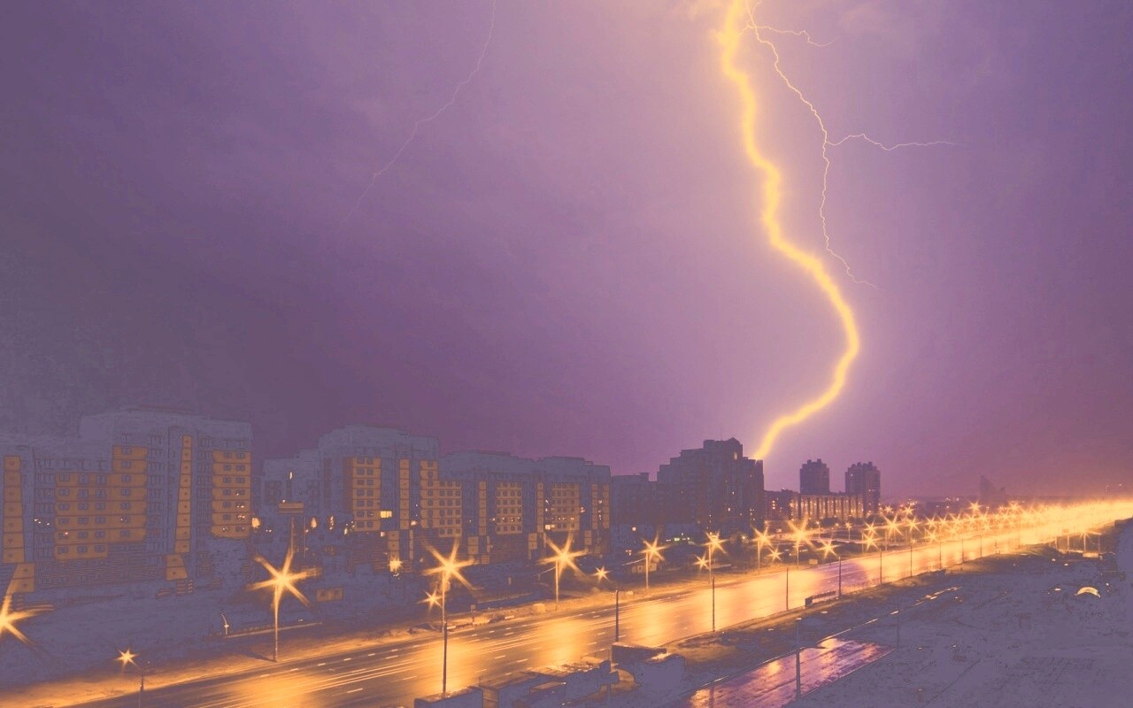 Молния обои