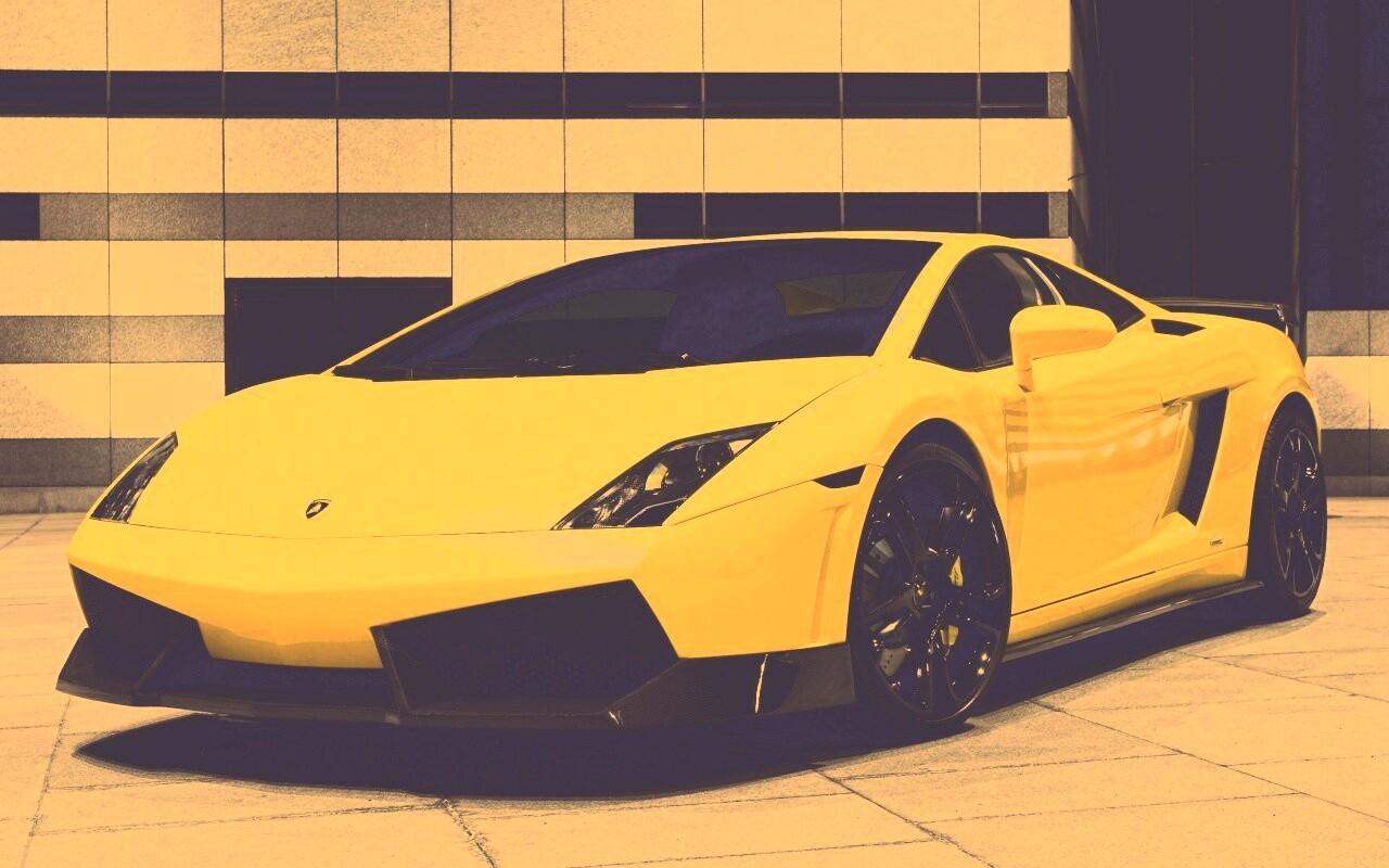 Желтый Ламборджини обои