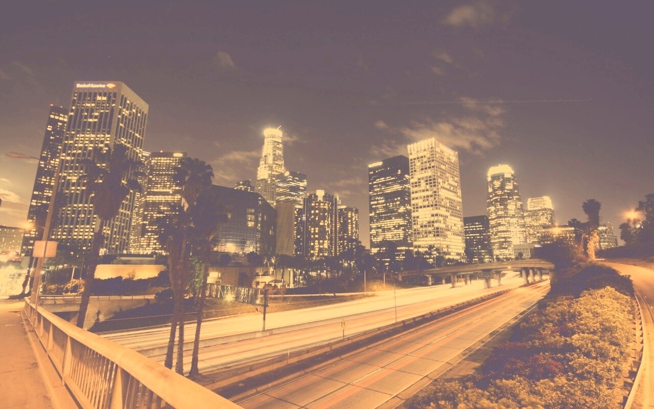 Ночной город обои