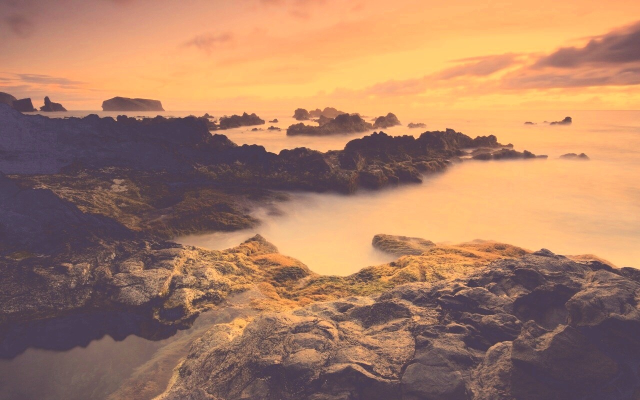 Острова в тумане обои