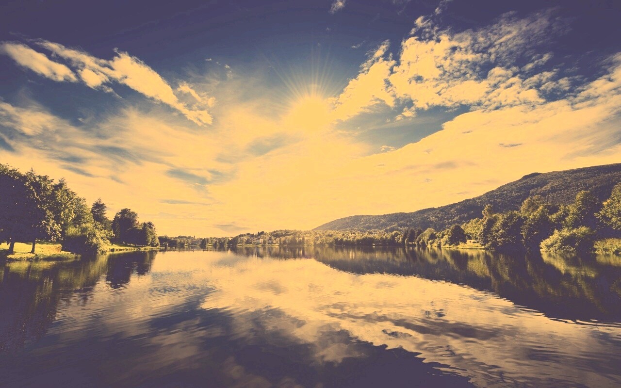 Норвежская река обои