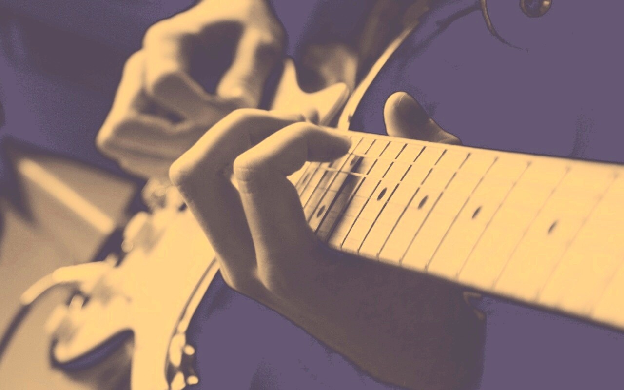 Игра на гитаре обои