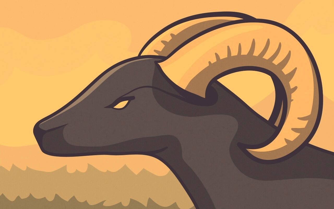 Векторный баран обои