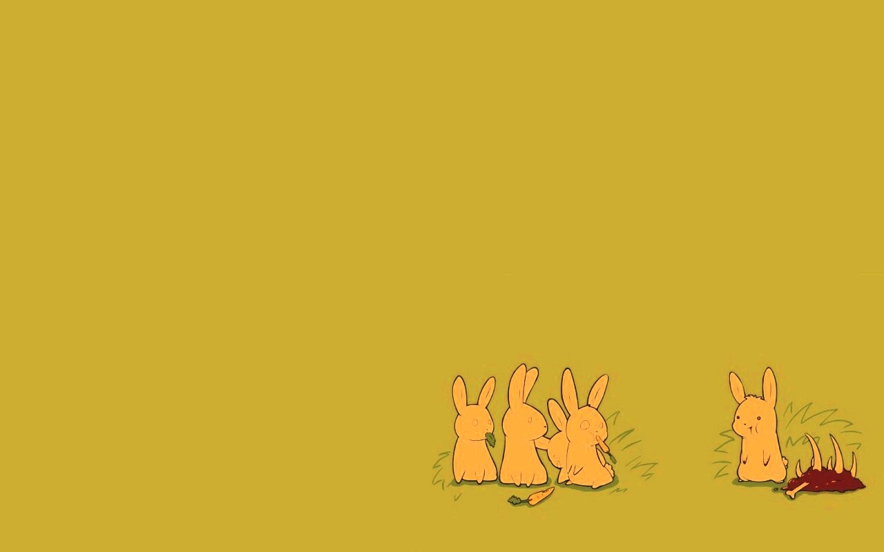 Заяц-каннибал обои