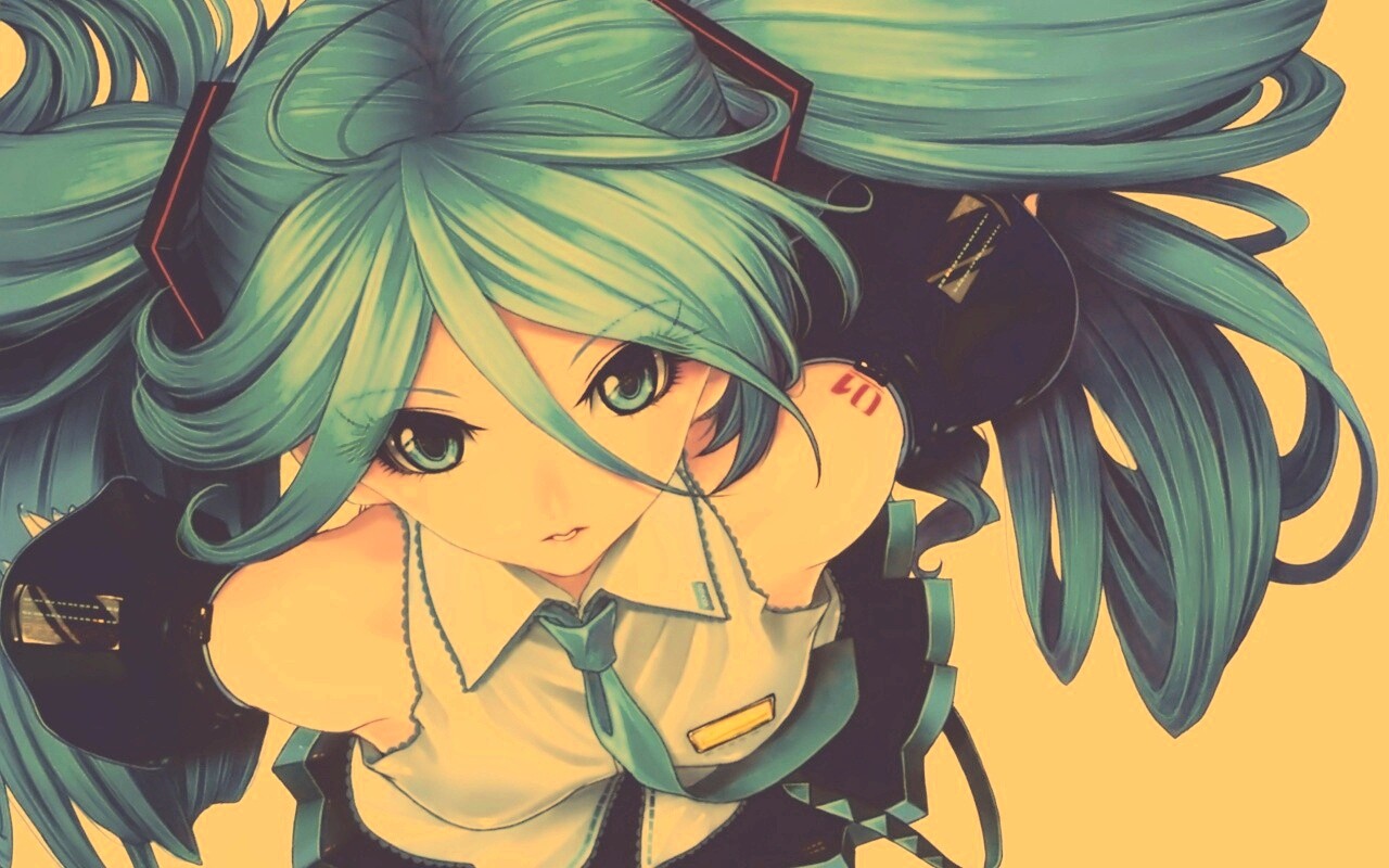 Синеволосая Хатсуне Мику обои