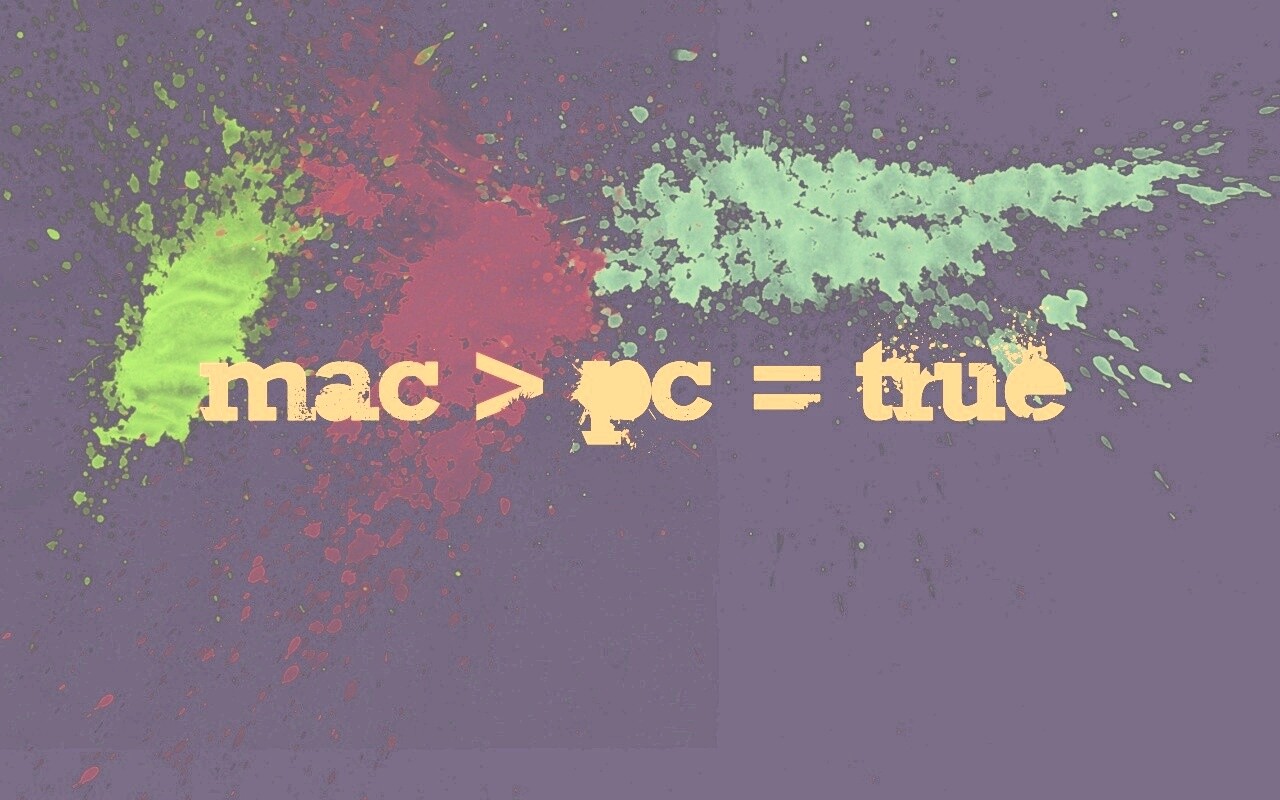 Mac лучше Pc обои