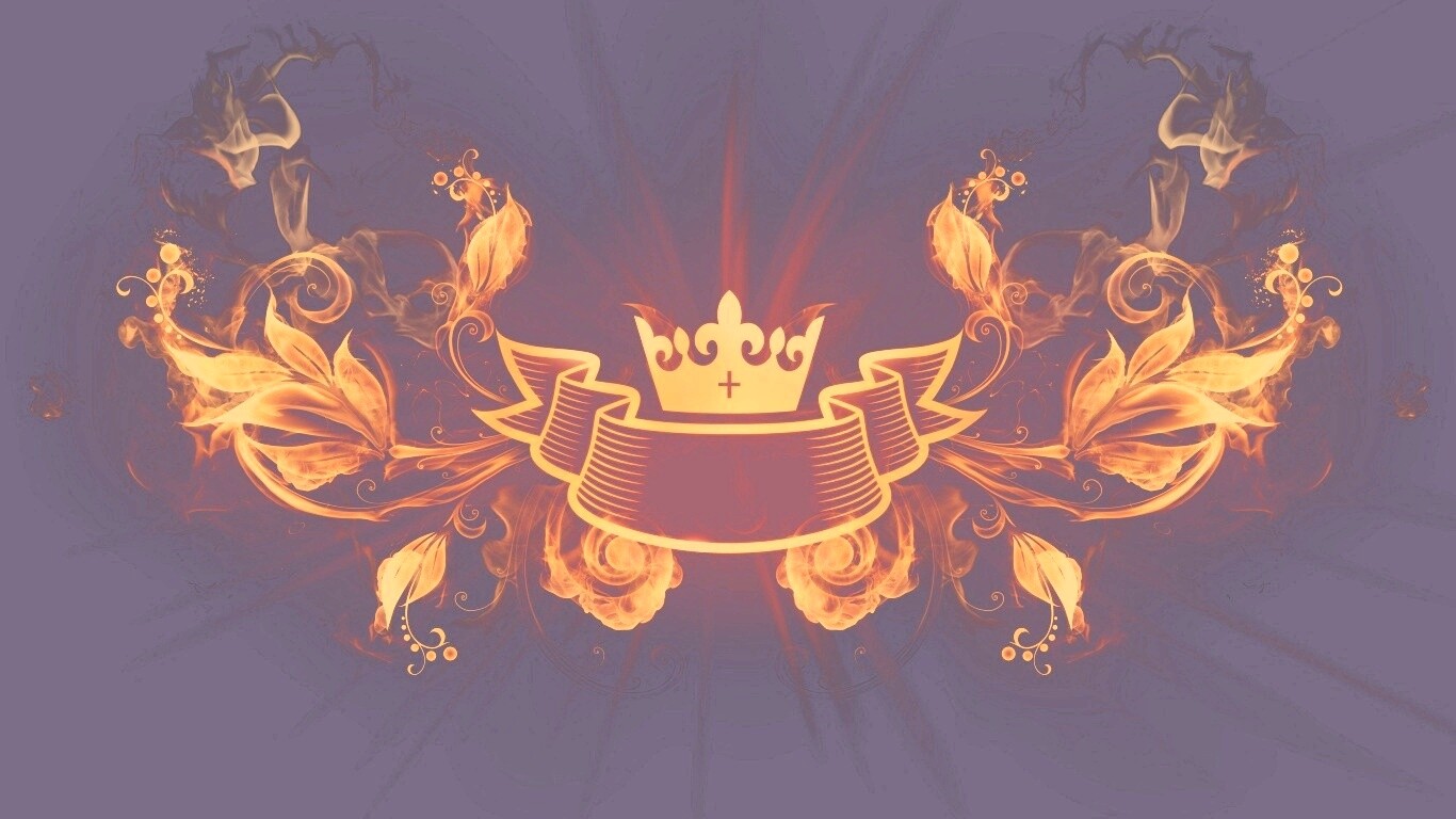 Пламенные цветы обои