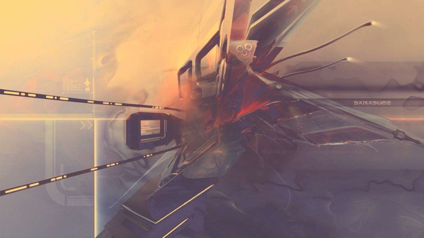 Технологичная абстракция обои