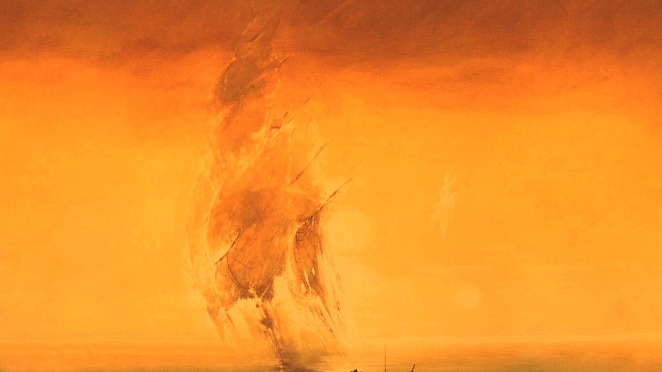 Призрачный парусник обои