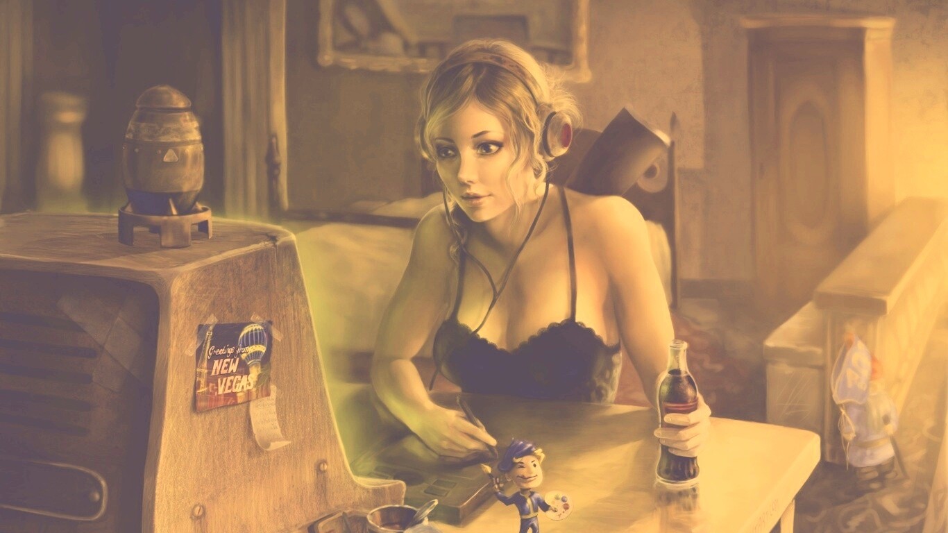 Девушка Одинокий странник обои