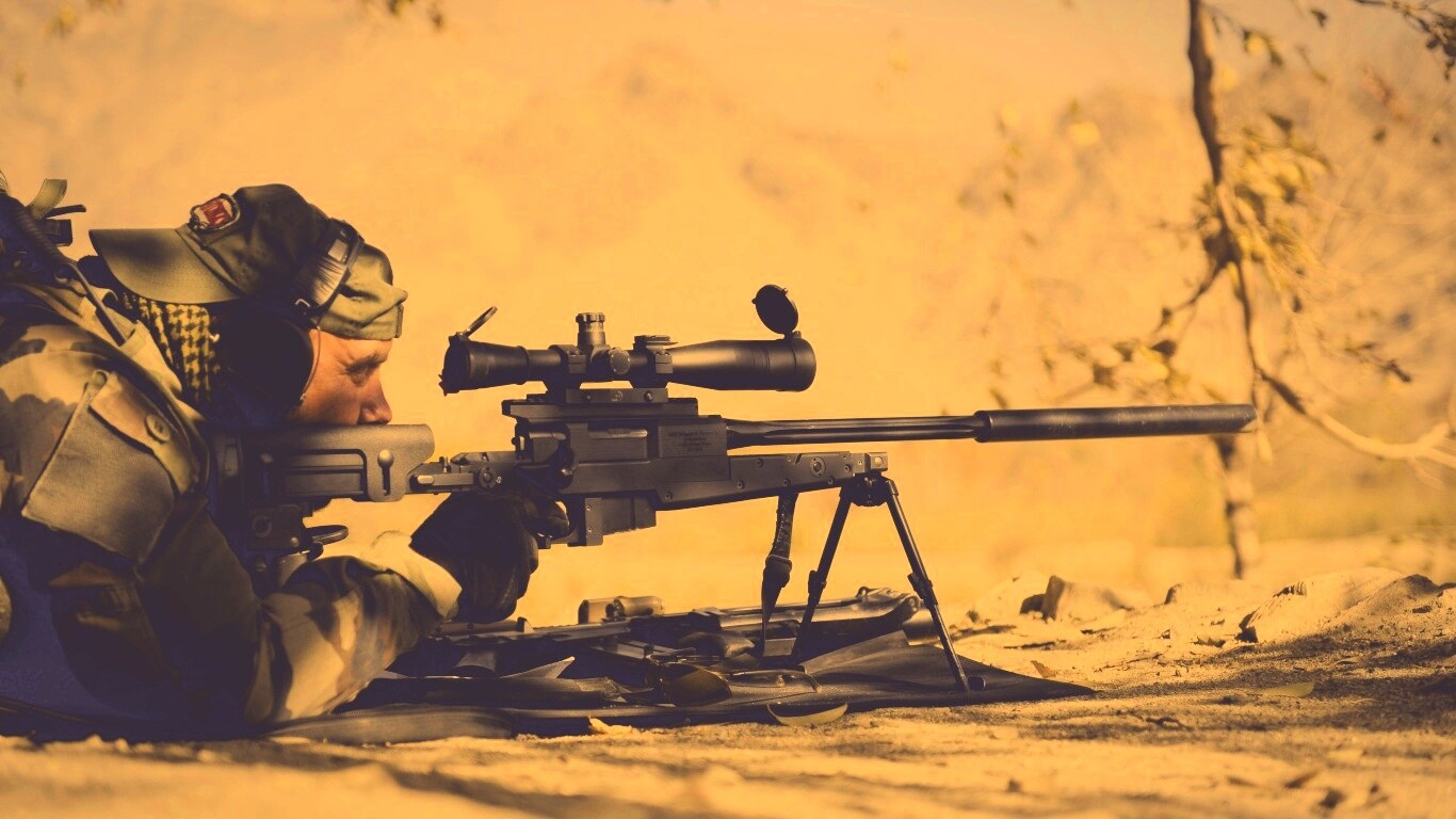 Стрелок в засаде обои