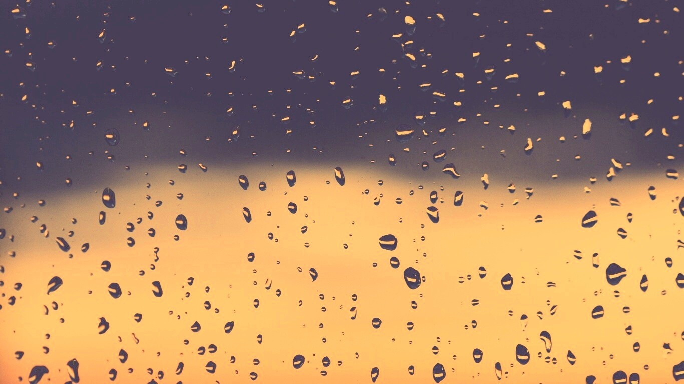 Капли на стекле обои