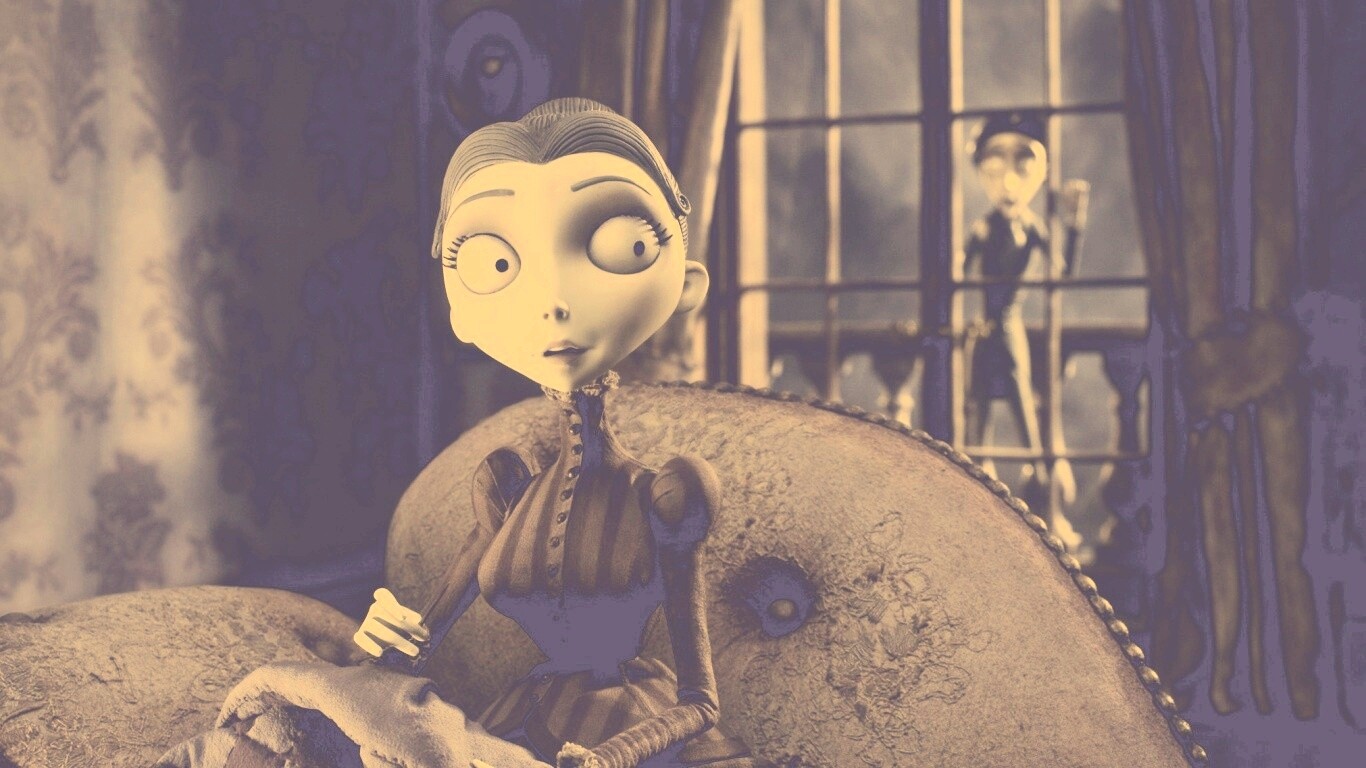 Мертвая невеста вышивает обои