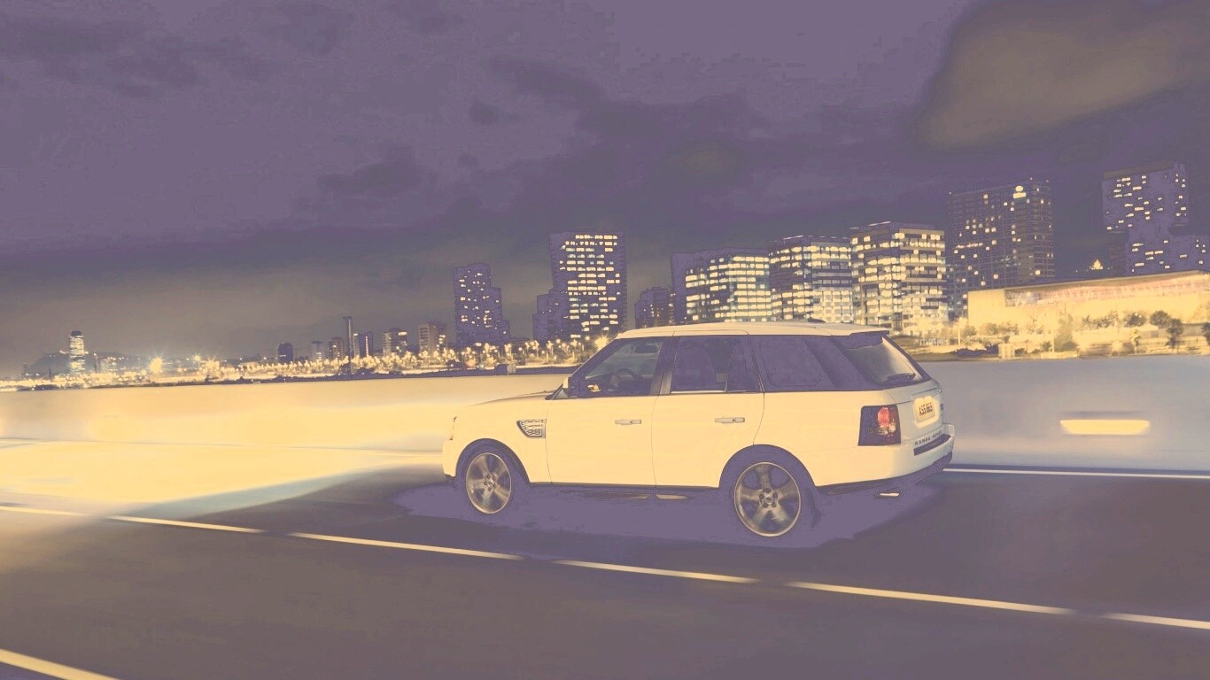 Белый Лэнд Ровер обои