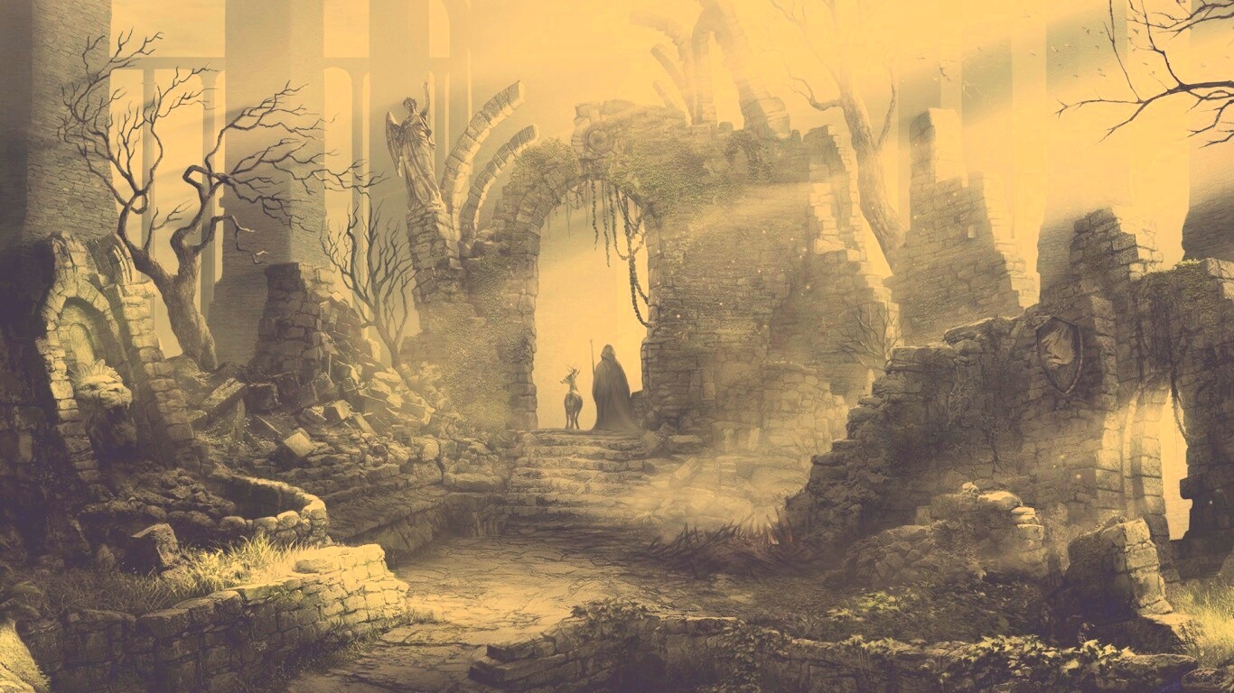 Маг в руинах обои