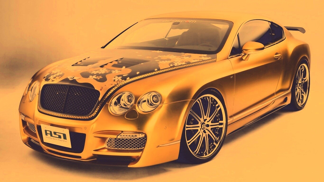 Золотой Бентли обои