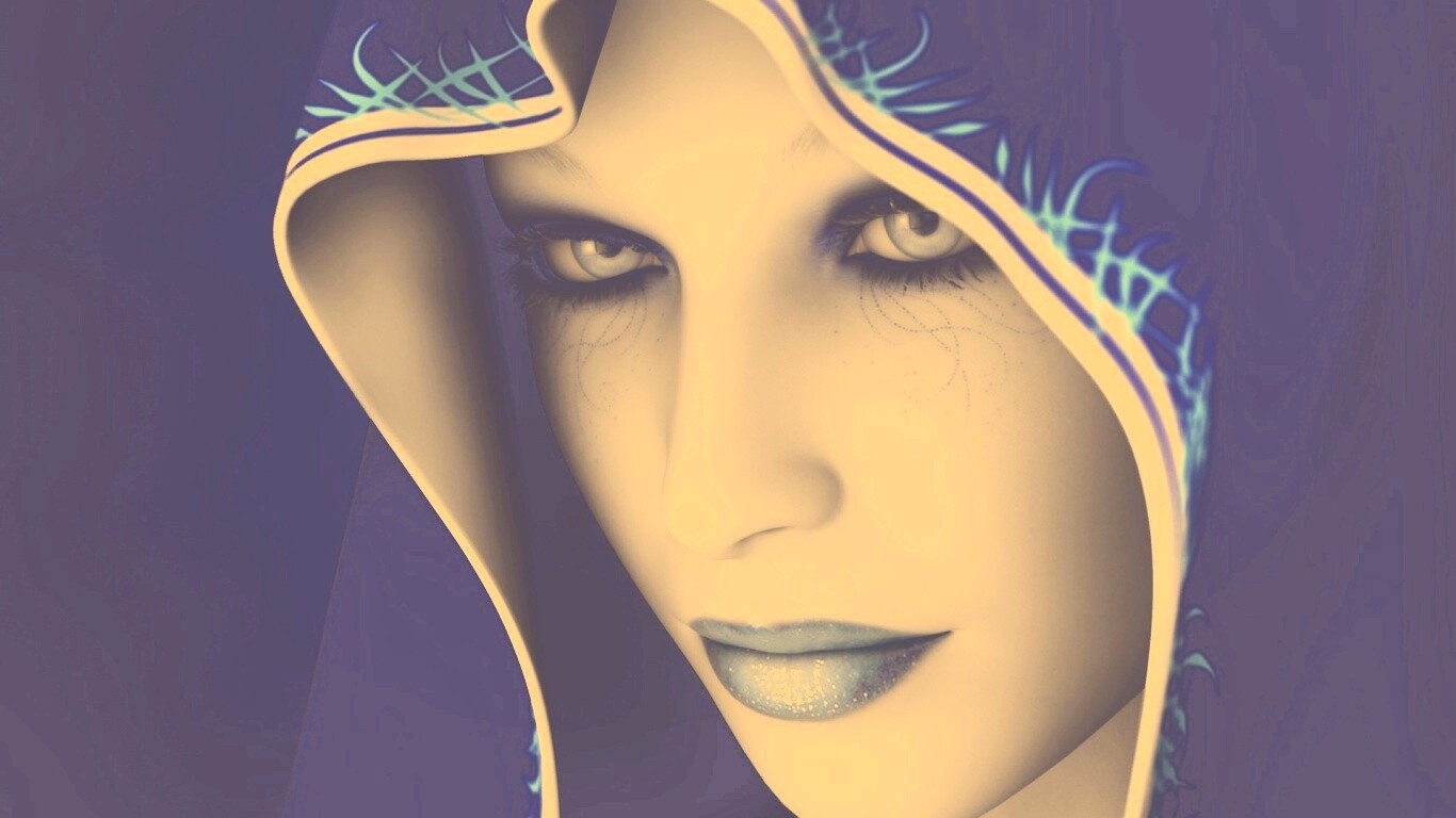 Магичка в капюшоне обои