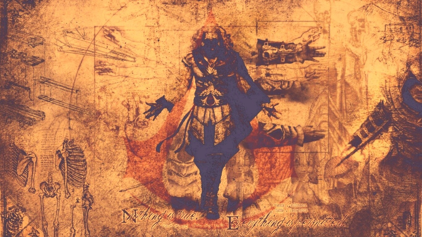 Гравюра Assasins Creed обои