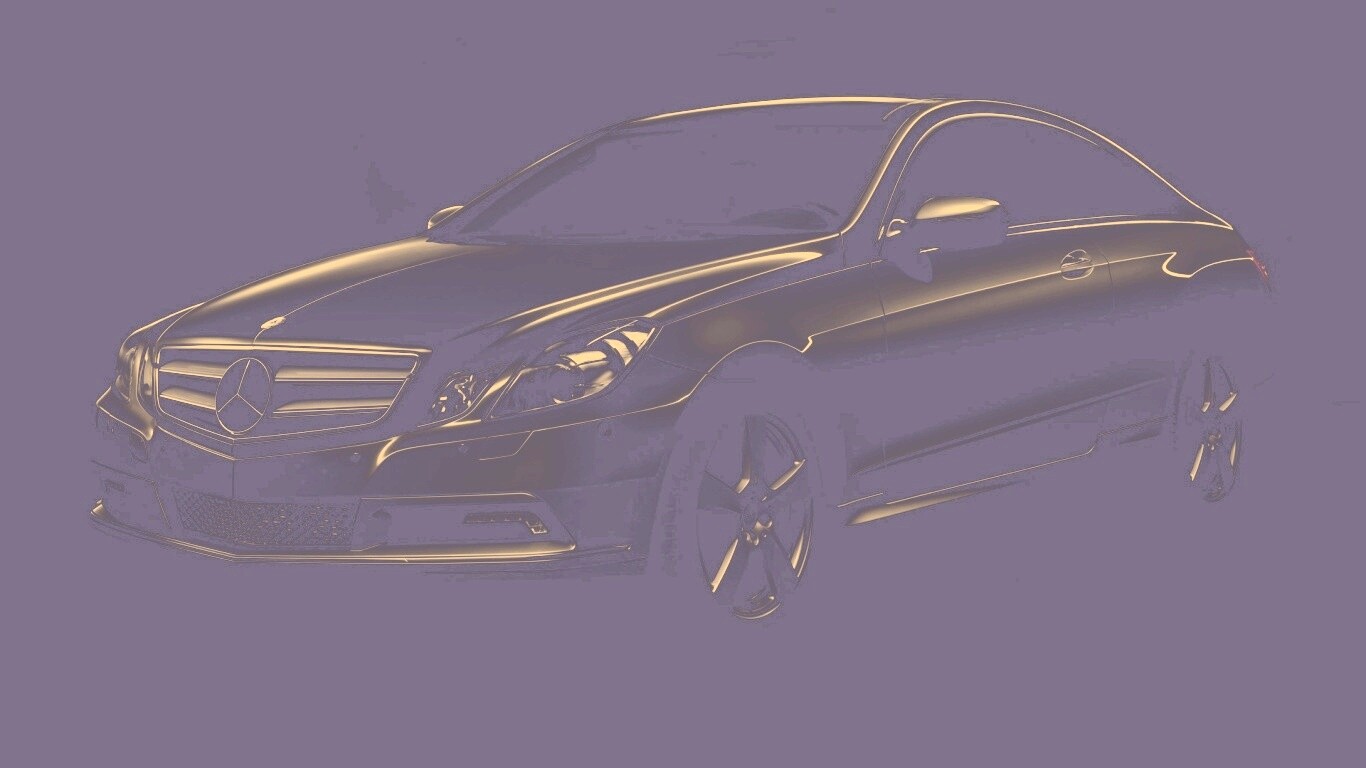 Черный Мерседес обои