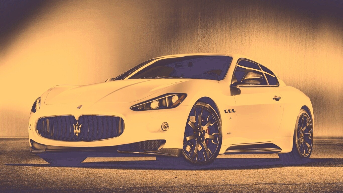 Белый Мазерати обои