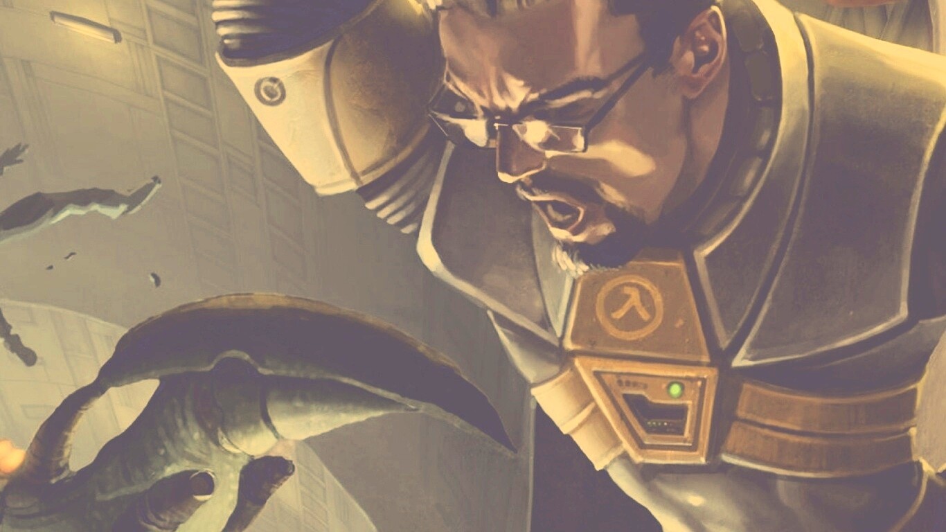 Рисованный Гордон Фримен обои