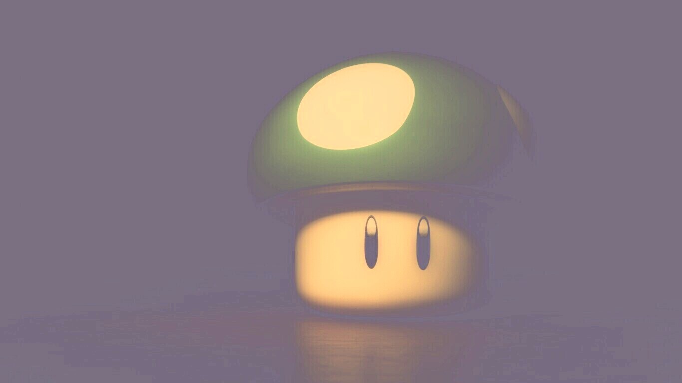 Гриб из игры марио обои