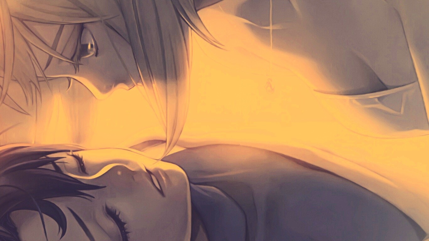 За секунду до поцелуя обои