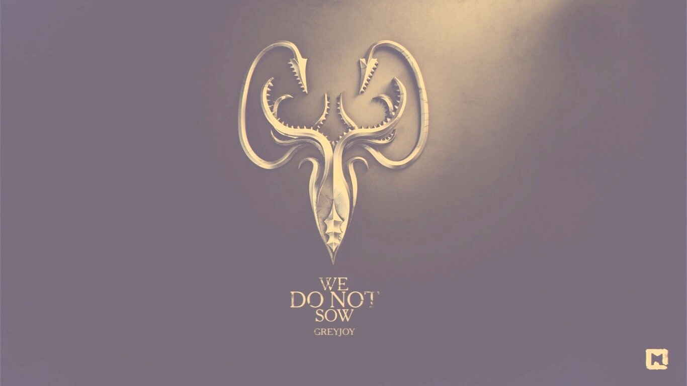 Металлический герб дома Грейджой обои