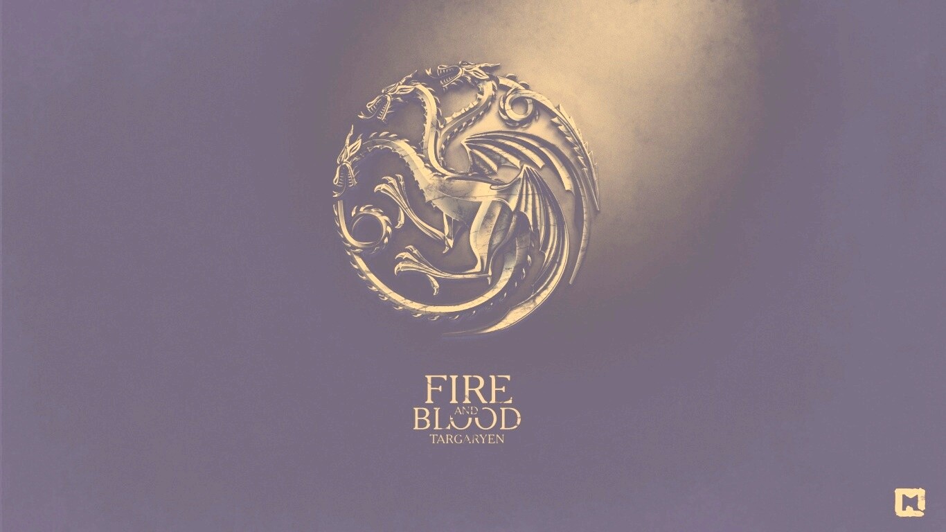 Металлический герб дома Таргариен обои