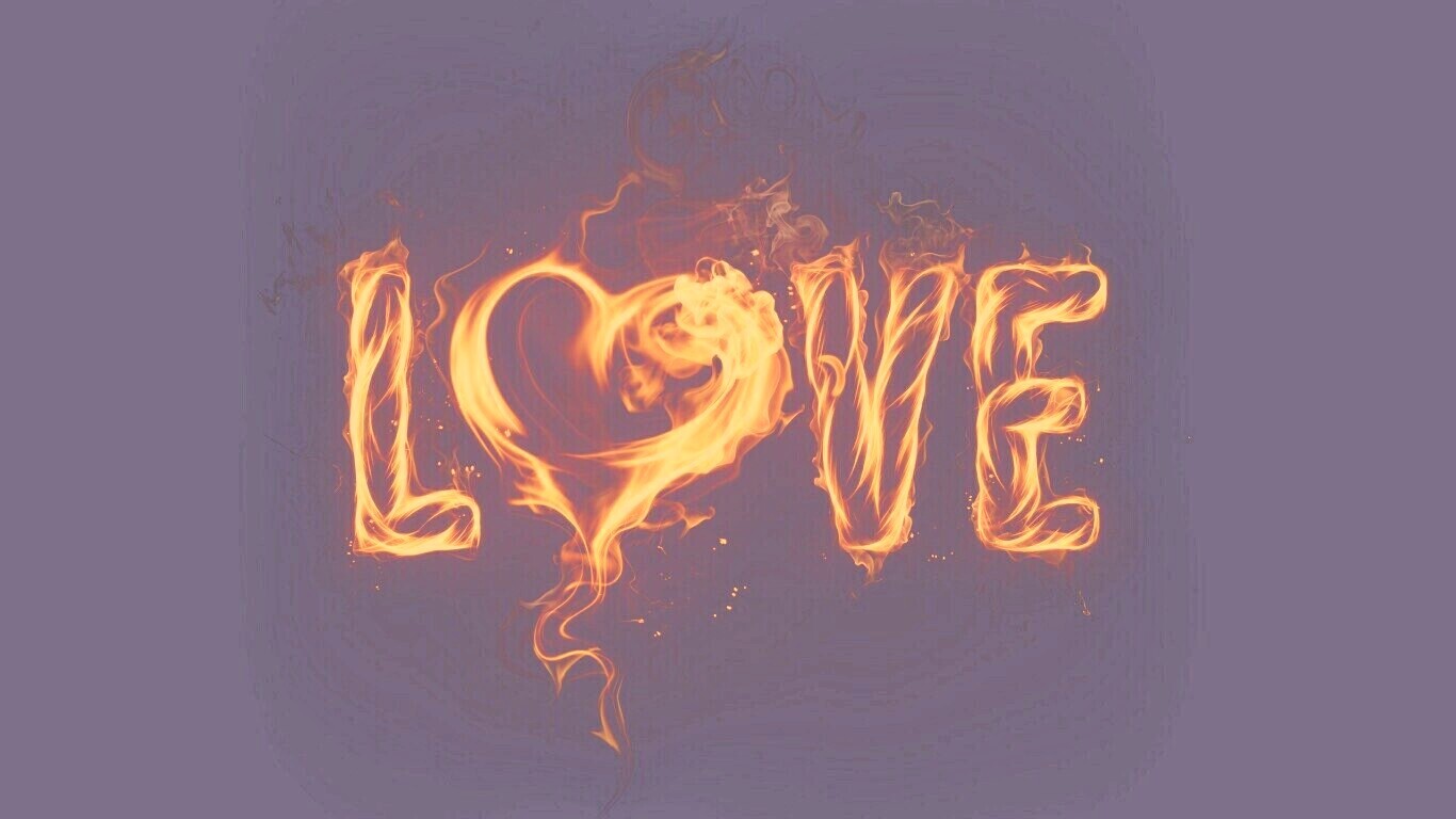 Пламенная любовь обои