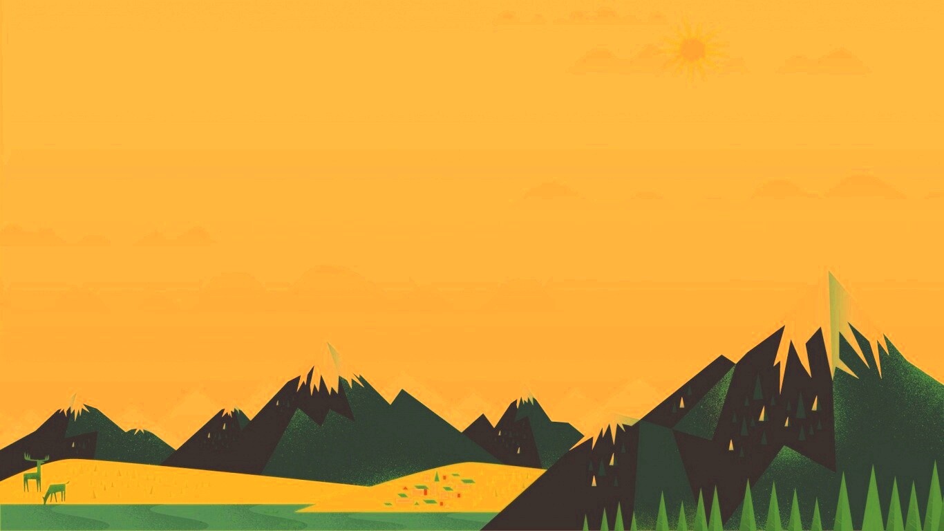 Векторный пейзаж обои