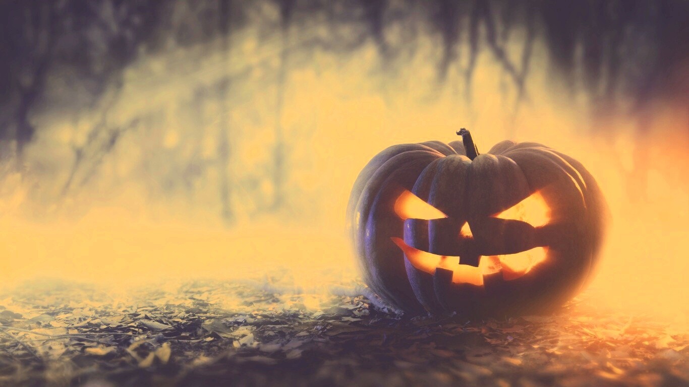 Хэллоуинская тыква обои